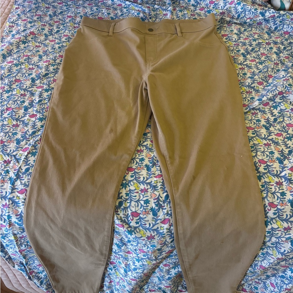 Tan Chinos Straight Leg Jeans